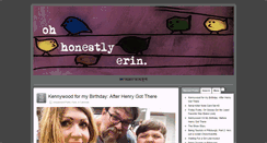 Desktop Screenshot of ohhonestlyerin.com